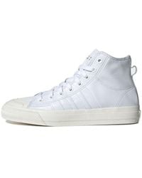 adidas - Nizza Rf Hi Recon Leather 'Triple' - Lyst