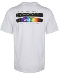 adidas - Originals Spectrum Tee Sports Printing Round Neck Short Sleeve - Lyst