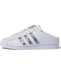 adidas Originals Superstar 'white/ash Green/silver Metallic' | Lyst