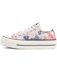 Converse - (Wmns) Chuck Taylor All Star Platform Low 'Washed Florals' - Lyst