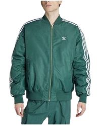 adidas - Oversized Reversible Bomber Jacket - Lyst