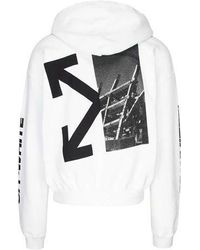 Off-White c/o Virgil Abloh - Split Arrows Hooded Fleece - Lyst