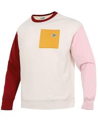 PUMA - Pocket Small Label Colorblock Sports Knit Round Neck Pullover - Lyst