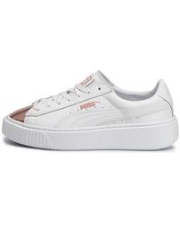 PUMA - (Wmns) Basket Platform Metallic Rose' - Lyst