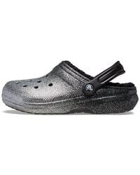 Crocs™ - Classic Glitter Lined Clogs - Lyst