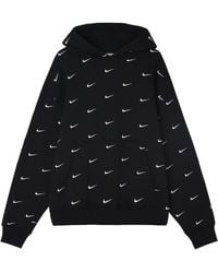 Nike - All Over Swoosh Logo Hoodie - Lyst