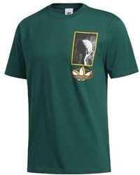 adidas - Originals Streetball Mult Printing Basketball Sports Round Neck Short Sleeve - Lyst