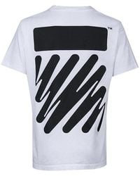 Off-White c/o Virgil Abloh - Ss22 Solid Color Cotton Zebra Printing Short Sleeve T-Shirt - Lyst