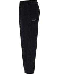 Nike - Solid Color Corduroy Cone Cropped Casual Pants/Trousers - Lyst