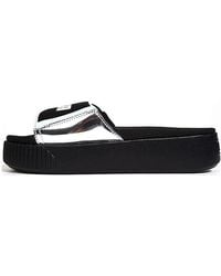 PUMA - (Wmns) Platform Slide Tz Metallic Wns - Lyst