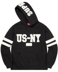 Supreme - Us-ny Hooded Sweatshirt - Lyst