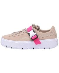 PUMA - (Wmns) Fenty X Platform Trace Buckle 'Cement' - Lyst