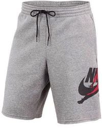 Nike - Jumpman Logo Printing Knit Basketball Sports Shorts - Lyst
