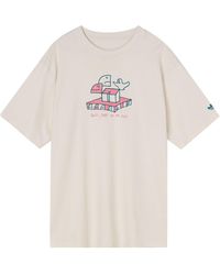 adidas - Originals Casual Breathable Cartoon Pattern Alphabet Sports Short Sleeve Couple Style - Lyst