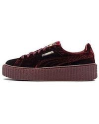 PUMA - (Wmns) Fenty X Velvet Creeper 'Burgundy' - Lyst