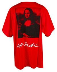 Off-White c/o Virgil Abloh - Mona Lisa Oversized T-Shirt - Lyst