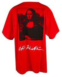 Off-White c/o Virgil Abloh - Off- Mona Lisa Oversized T-Shirt - Lyst