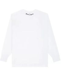 Palm Angels - Ss21 Classic Logo Over Long-Sleeve T-Shirt - Lyst