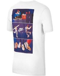Nike - Sportswear Logo Pattern Printing Casual Short Sleeve - Lyst