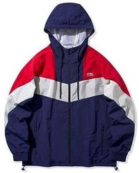 Li-ning - Colorblock Hooded Drawstring Loose Jacket - Lyst