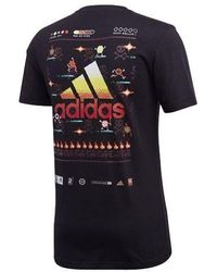 adidas - 8-Bit Platform Back Printing Sports Round Neck Short Sleeve - Lyst