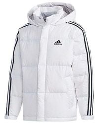adidas - 3St Puff Down Outdoor Protection Against Cold Stay Warm Hooded Down Jacket - Lyst