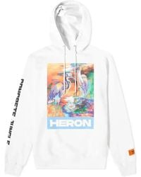 Heron Preston - Heron Water Colours Print Embroidery Popover Hoodie - Lyst