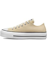 Converse - (Wmns) Chuck Taylor All Star Lift Platform Canvas Low 'Oat Milk' - Lyst