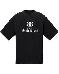 Balenciaga - Bb Be Different T-Shirt Medium Fit - Lyst