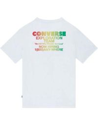 Converse - Sports Running Printing Alphabet Round Neck Short Sleeve - Lyst