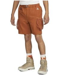 Nike - Acg Snowgrass Cargo Shorts 'Dark Russet' - Lyst