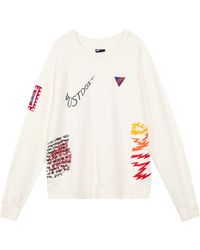 Nike - Sportswear Nsw Reflective Graffiti Printing Round Neck Pullover - Lyst