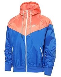 Nike - Colorblock Zipper Windproof Hooded Jacket - Lyst