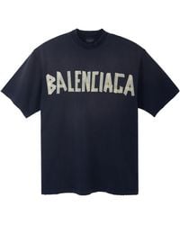 Balenciaga - Tape Type T-Shirt Medium Fit Faded' - Lyst