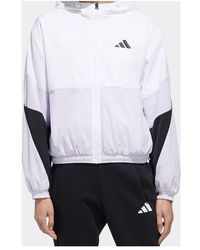 adidas - (Wmns) Wb Color Hooded Zipper Tatting Jacket - Lyst
