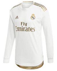 adidas - Real Madrid 19-20 Season Player Edition Alphabet Logo Stripe Sports Soccer/Football Long Sleeves Jersey - Lyst