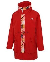 adidas - (Wmns) Cny Long Jkt Limited Fleece Lined Stay Warm Mid-Length Woven Hooded Jacket - Lyst