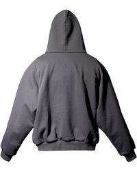 Yeezy Gap Logo-Detail Hoodie in Grey for Men | Lyst UK
