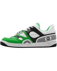Gucci - Basket Panelled Sneakers - Lyst