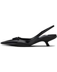 Prada - Triangle Patch Slingback Pumps - Lyst