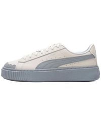 PUMA - (Wmns) Basket Platform Shoes 'Pearl' - Lyst