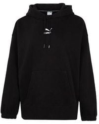 PUMA - (Wmns) Classics Oversized Tr Embroidery Logo Hoodie - Lyst