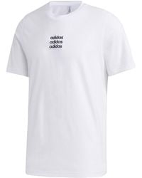 adidas - Neo M Ctee Casual Round Neck Short Sleeve - Lyst