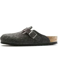 Birkenstock - Boston Regular 'Wool Felt Anthracite' - Lyst