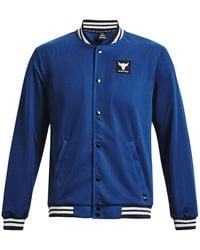 Under Armour - Project Rock Varsity Jacket 'College' - Lyst