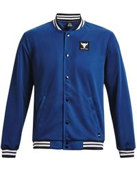 Under Armour - Project Rock Varsity Jacket 'College' - Lyst