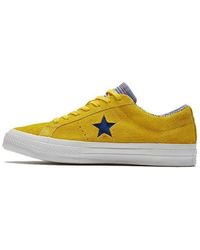 Converse - One Star Suede Seasonal Colors Ox 'Amarillo/Rush' - Lyst