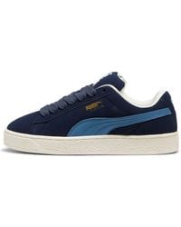 PUMA - Mens Suede Xl Lace Up Sneakers Shoes Casual - Blue, Blue, 12 - Lyst
