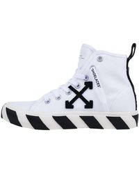 Off-White c/o Virgil Abloh - Mid-top Logo Sneakers - Lyst