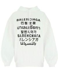 Balenciaga - (Wmns) Ss21 Logo Printing Hoodie - Lyst